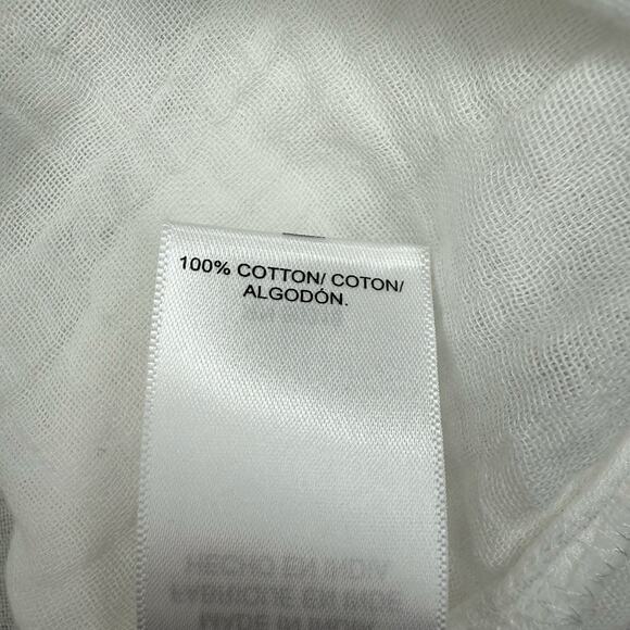 NWT Lucky Brand Inset Lace Short Sleeve Button-Up Shirt Size XL - Picture 6 of 8